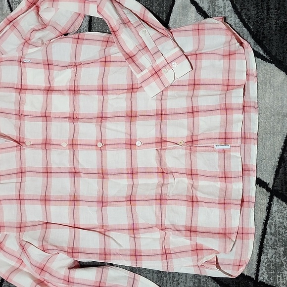 TIMBERLAND PLAID SLIM-FIT XL POCKET LONG-SLEEVED BUTTON DOWN WESTERN SHIRT - Picture 6 of 15